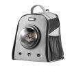 Petscene Dog Cat Crate Pet Carrier Cage Puppy Kitten Bubble Backpack Grey
