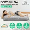 Luxdream Shredded Memory Foam Body Pillow Support Long Pillow with Bamboo Cover