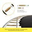 Genki 60" Trampoline Rebounder Jumping Gym Equipment Home Outdoor Fitness Kids Exericise with Safety Enclosure Net and Basketball Hoop