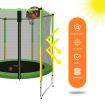 Genki 60" Trampoline Rebounder Jumping Gym Equipment Home Outdoor Fitness Kids Exericise with Safety Enclosure Net and Basketball Hoop