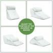 Luxdream 3 Pcs Foam Bed Wedge Pillow Headrest Leg Elevation Pillow Breathable Cover