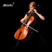Melodic Full-size 4/4 Cello Outfit with Carrying Case