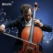 Melodic Full-size 4/4 Cello Outfit with Carrying Case