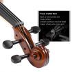 Melodic 3/4 Size Electric Violin with Carrying Case Nature