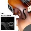 Melodic 3/4 Size Electric Violin with Carrying Case Nature