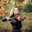 Melodic Full-size 4/4 Electric Violin with Carrying Case Nature