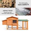 Wooden Chicken Run Coop Rabbit House Bunny Duck Hutch Hen Cage Nesting Box Enclosure Outdoor 2 Stories XL 178cm