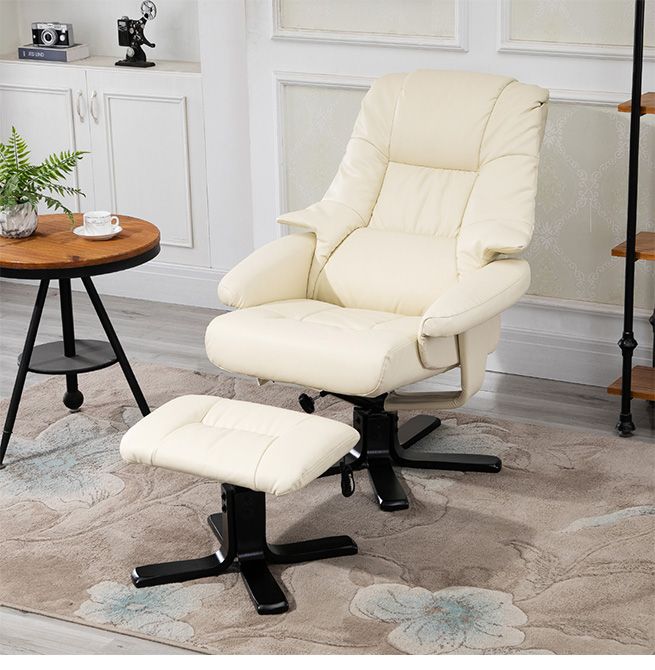 Full Body Massage Recliner Chair 8 Point Heated Office Chair Beige