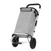 Shopping Cart Foldable Trolley Grocery Bag Waterproof Aluminium Waterproof Wheeled Storage Market Utility Granny Grey