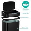 40L Sensor Bin Auto Rubbish Bin Recycle Trash Can Touch Free Kitchen Garbage Bin