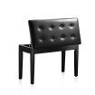 Melodic Wood Duet Piano Bench Keyboard Stool Seat with Storage
