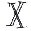 Melodic Adjustable Keyboard Stand Portable Piano Stool X-Shaped Bench Seat Set