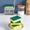 Soap Dispenser for Kitchen + Sponge Holder 2-in-1 - Innovative Design - Premium Quality Dish Soap Dispenser - Counter Top Sink Dispenser BPA free