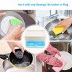 Soap Dispenser for Kitchen + Sponge Holder 2-in-1 - Innovative Design - Premium Quality Dish Soap Dispenser - Counter Top Sink Dispenser BPA free
