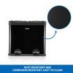 48L Rubbish Bin Dual Compartment Pedal Recycling Trashcan Kitchen Waste Garbage Household Stepbin Coated Steel Black