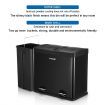 48L Rubbish Bin Dual Compartment Pedal Recycling Trashcan Kitchen Waste Garbage Household Stepbin Coated Steel Black