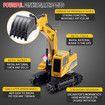 1:24 Remote Control Excavator Vehicle 6 Channels Charging Model Toys LED Light Simulation Sound