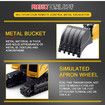 1:24 Remote Control Excavator Vehicle 6 Channels Charging Model Toys LED Light Simulation Sound