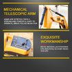 1:24 Remote Control Excavator Vehicle 6 Channels Charging Model Toys LED Light Simulation Sound