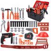 46pcs Pieces Kids Construction Toy Workbench for Toddlers Kids Workbench Construction Tool Bench Set, Boys Toy Work Shop Tools Workbench for Toddlers