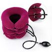 Neck Traction Neck Cervical Traction Collar Device for Neck and Back Pain Relief Inflatable Spine Alignment Pillow