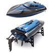 RC Boat 2.4Ghz 25KM/H High Speed 4 Channels Remote Control Electric Racing Boat Blue