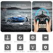 RC Boat 2.4Ghz 25KM/H High Speed 4 Channels Remote Control Electric Racing Boat Blue