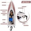 RC Boat|Remote Control Boat for Kids and Adults 2.4 GHz Remote Control|H102 Model-Brown