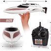 RC Boat|Remote Control Boat for Kids and Adults 2.4 GHz Remote Control|H102 Model-Brown