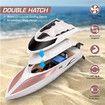 RC Boat|Remote Control Boat for Kids and Adults 2.4 GHz Remote Control|H102 Model-Brown