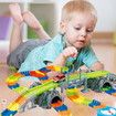 Flexible Track bend set military car toy 96pcs for 4 years+
