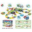 Flexible Track bend set military car toy 96pcs for 4 years+
