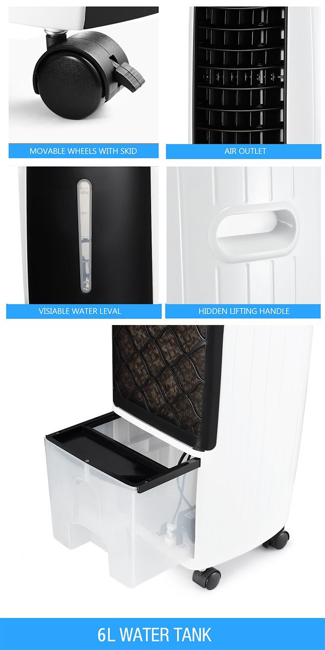 Maxkon 3 In 1 Portable Evaporative Air Cooler Purifier Remote Air Humidifier