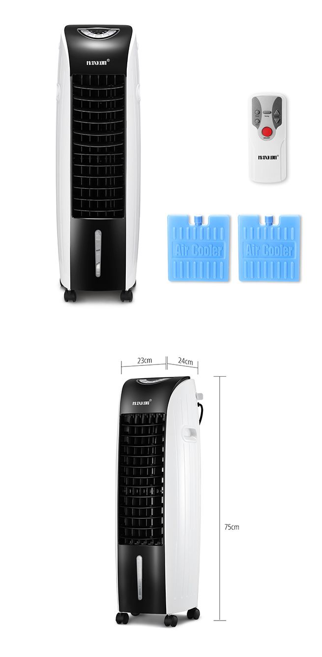 Maxkon 3 In 1 Portable Evaporative Air Cooler Purifier Remote Air Humidifier