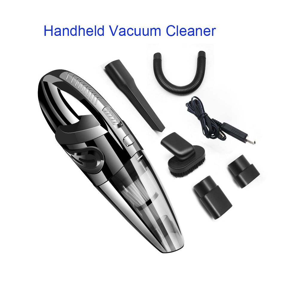 Handheld Vacuum Cleaner, Car Vacuum Cleaner, Rechargeable High Power Cordless with Quick Charge