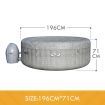 Bestway 4-6 Person Inflatable Hot Tub Pool Outdoor Jacuzzi Bubble Massage Spa