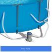 Bestway 4.57M Above Ground Metal Frame Swimming Pool w/Ladder, Cover & Filter Pump