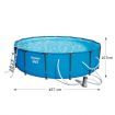 Bestway 4.57M Above Ground Metal Frame Swimming Pool w/Ladder, Cover & Filter Pump
