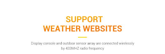Maxkon WIFI Weather Station Solar Powered for UV Light Temperature Humidity Wind Speed