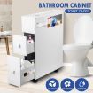 Wheeled Bathroom Cabinet Storage Drawer Organiser Toilet Cabby Tissue Box Holder