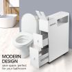 Wheeled Bathroom Cabinet Storage Drawer Organiser Toilet Cabby Tissue Box Holder
