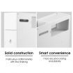 Wheeled Bathroom Cabinet Storage Drawer Organiser Toilet Cabby Tissue Box Holder