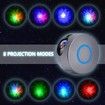 Star Light Projector, Galaxy Projector with LED Nebula Cloud -Silver Gray