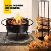 32" 2-in-1 Fire Pit BBQ Grill Outdoor Fireplace Brazier Portable Camping Patio Heater