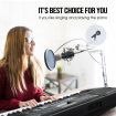 61 Key Portable Electronic Keyboard Electric Piano with Microphone Power Adaptor Melodic