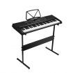 Electronic Piano Keyboard Melodic 61 Lighted Keys USB Port 50 Demo Songs Music Stand