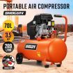 Portable 70L 3.5HP Electric Air Compressor Tank Direct Drive Pump Inflator