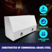 Truck Ute Steel Tool Boxes Storage Checker Plate Toolbox 140cm x 50cm x 75cm White