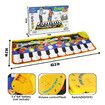 Kids Musical Mats, Music Piano Keyboard Dance Floor Mat Carpet Animal Blanket Touch Playmat Early Education Toys for Baby Girls Boys(43.3x14.2in)