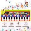 Kids Musical Mats, Music Piano Keyboard Dance Floor Mat Carpet Animal Blanket Touch Playmat Early Education Toys for Baby Girls Boys(43.3x14.2in)